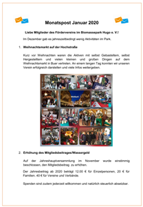 Monatspost Januar 2020