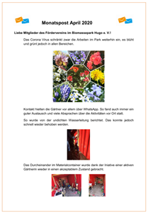 Monatspost April 2020