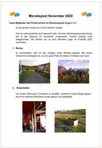 Monatspost November 2020