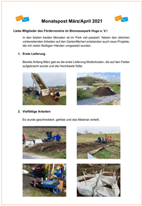 Monatspost März/April 2021