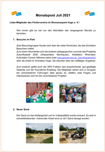 Monatspost Juli 2021