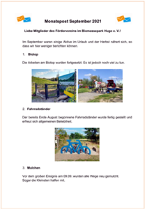 Monatspost September 2021