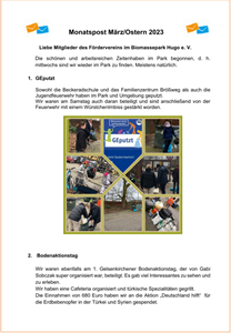 Monatspost März 2023