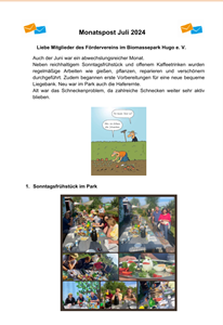 Monatspost Juli 2024