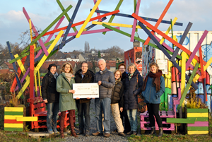 Scheckübergabe im Grünlabor